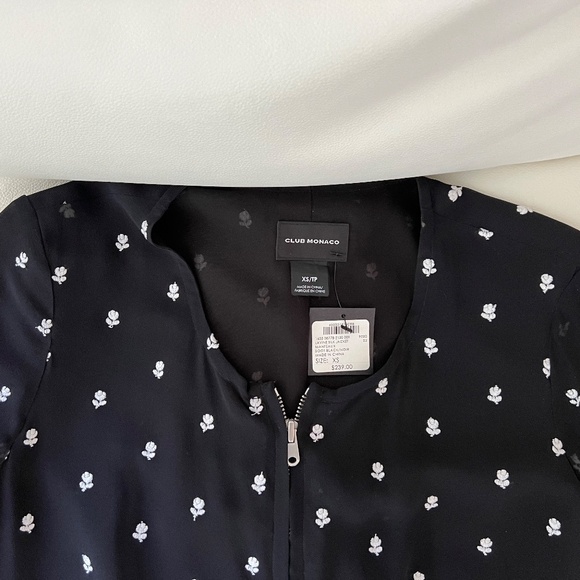 Club Monaco silk bomber jacket - Picture 4 of 6